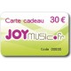 Carte cadeau Joymusic 30 euros