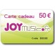 Carte cadeau Joymusic 50 euros